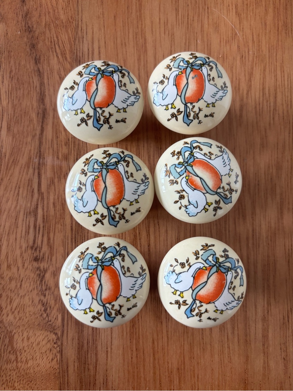 Marmalade goose drawer pulls knobs set of 6